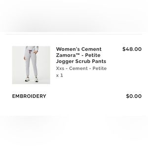 EUC Figs Cement Joggers Zamora XXS/P